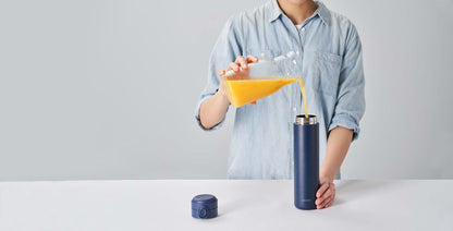 WOKY ワンプッシュタンブラー 600ml｜片手で飲める真空断熱ボトル・TICERAコーティング