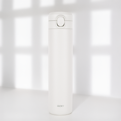 WOKY ワンプッシュタンブラー 600ml｜片手で飲める真空断熱ボトル・TICERAコーティング