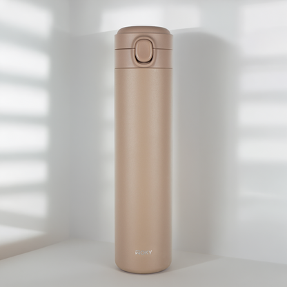 WOKY ワンプッシュタンブラー 600ml｜片手で飲める真空断熱ボトル・TICERAコーティング