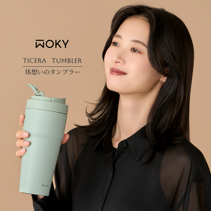 WOKY タピストタンブラー 770ml｜ストロー付き真空タンブラー・TICERAコーティング